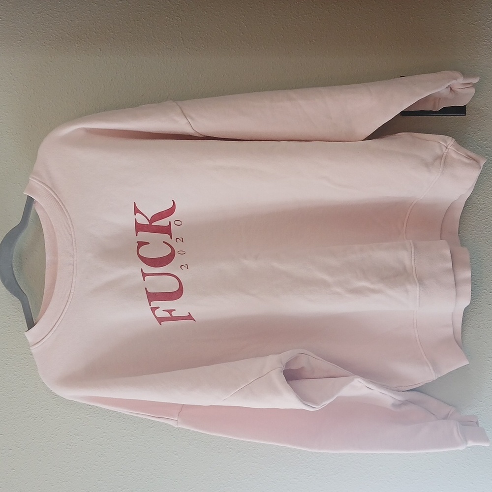 Revolve SIXTHREESEVEN FU@K 2020 Crewneck Oversized Small
